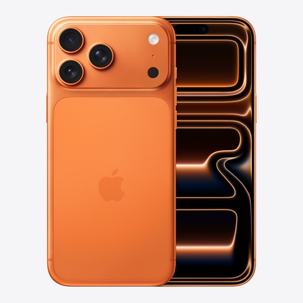 REACONDICIONADO Seminuevo Excelente Apple iPhone 17 Pro Max, Naranja cósmico, 2 TB, 5G, 6.9″ OLED Super Retina XDR, Chip A19 Pro, iOS