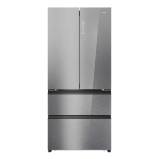 Frigorífico americano - Haier FD 83 Series 7 HFR7819ENGC Cristal, No Frost, 190 cm, 504 l, My Zone, Daylight, Inox