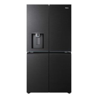 Frigorífico americano - Haier Horizon HCW99F18DIMB, No Frost, 182,5 cm, 630 l, Dispensador Agua y Hielo, Nutribank, Negro
