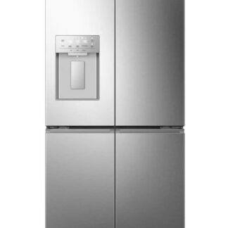 Frigorífico americano - Hisense RQ5P470SYID, Total No Frost, 178.5 cm, 483 l, Wi-Fi, Inverter, Inox