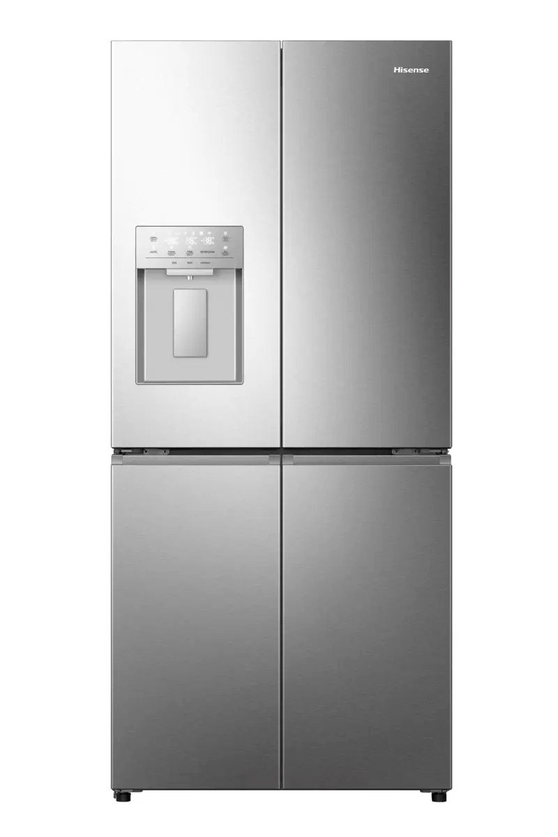 Frigorífico americano - Hisense RQ5P470SYID, Total No Frost, 178.5 cm, 483 l, Wi-Fi, Inverter, Inox