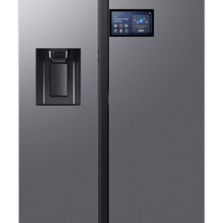 Frigorífico americano - Samsung Bespoke AI RS90F64EETEF, Mono Cooling, No Frost, 178.4 cm, 621 l, Dispensador de agua y hielo, Balda Botellero, Inox