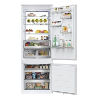 Frigorífico combi integrable - Haier HBW7719DT,  TNF Duo Cooling, 193.5 cm, 400 l, Sin Panelar