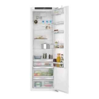 Frigorífico una puerta - Siemens KI81RADD0, IQ500, No frost, 174.9 cm, 310 l, Cajón hyperFresh, Función de súper refrigeración, Blanco