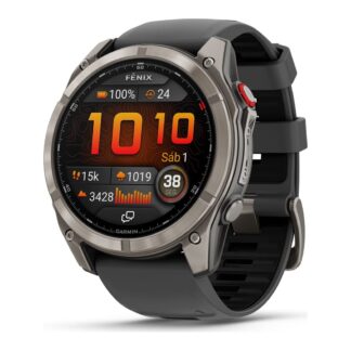 Reloj deportivo - Garmin FĒNIX® 8 PRO, 51mm, AMOLED, Correa de Silicona, Cristal de Zafiro, Buceo Certificado, Negro