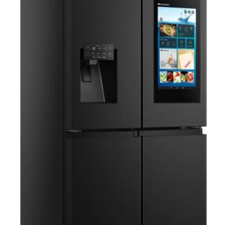 REACONDICIONADO Seminuevo Funcional Frigorífico americano - Hisense RQ760N4IFE, No Frost, 178.5 cm, 577 l, Pantalla TFT, WiFi, Negro