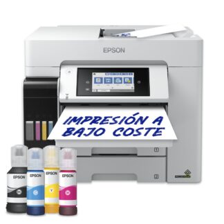 Impresora tinta - Epson EcoTank Pro ET-5885, Wi-Fi, Multifunción, A4, Fax, Pantalla Táctil, ADF, Blanco