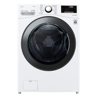 Lavadora carga frontal - LG F1P1CY2W, 17 kg, 1100 rpm, 14 programas, Serie XXL, TurboWash™, Clasificación E, Blanco Marfil