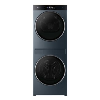 Lavadora secadora - Haier CLC108GNU1, Torre de lavado 10 kg+8 kg, 1400 rpm, Autodosificación, Direct Motion, Antracita