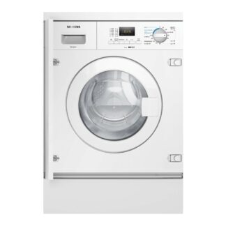 Lavadora secadora integrable - Siemens WK12D322ES, IQ300, 7 kg+4kg, 1200 rpm, 9 programas, Display XL, Inicio diferido 24 hs, Blanco