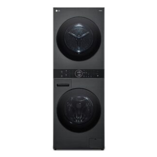 Lavadora secadora - LG WT1210BBF, Torre de lavado 12/10 kg, TurboWash™, Smart Pairing™, Inox grafito