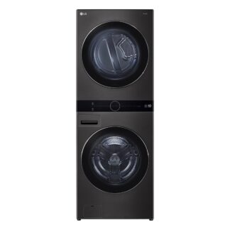Lavadora secadora - LG WT1716BBF, Torre de lavado 17/16 kg, TurboWash™, Smart Pairing™, Inox grafito