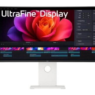 Monitor gaming - LG UltraWide 40U990A-W, 40" Full-HD 5K2K, 120 Hz, 5 ms, IPS curvo 2500R, 2x HDMI, Altavoces integrados, Altura ajustable, Blanco