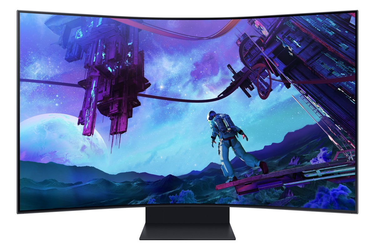 Monitor gaming - Samsung Odyssey Ark LS55CG970NUXEN, 55", UHD, 1ms, Max 165Hz, WiFi, Bluetooth, Altavoces integrados, Negro