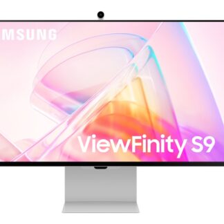 Monitor - Samsung ViewFinity S9 LS27C902PAUXEN, 27", 5K Ultrawide, 5ms, 60 Hz, Camara, WiFi, Bluetooth, Altavoces integrados, Plata