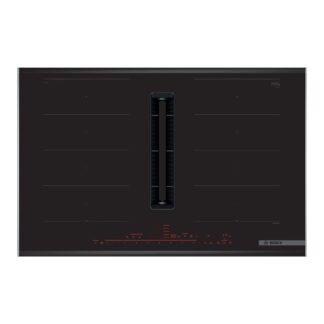 Placa inducción con campana integrada - Bosch PXX875D67E, 4 zonas, 80 cm, Negro