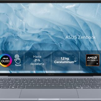 Portátil - ASUS Zenbook 14 OLED UX3480KA-U2051W Copilot+ PC, 14 " WUXGA, AMD Ryzen™ AI 7 345 50 TOPS, 16GB RAM, 512GB SSD, W11H, Sin cargador