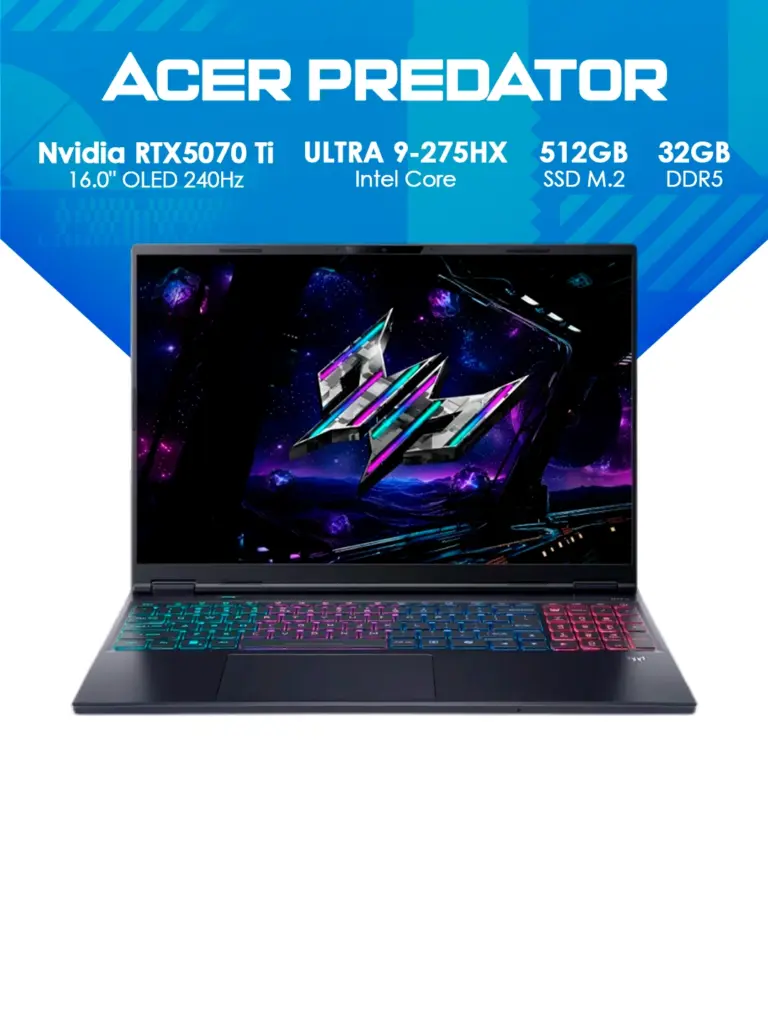 Acer Predator Helios 16 RTX 5070 Ti / 32GB / 1TB