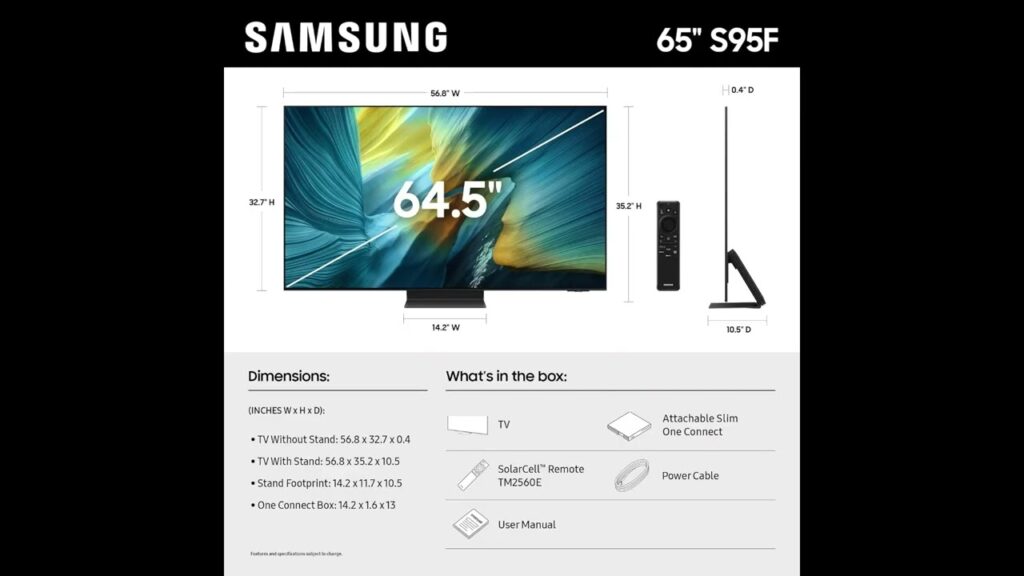 Samsung OLED S95F 65 inch
