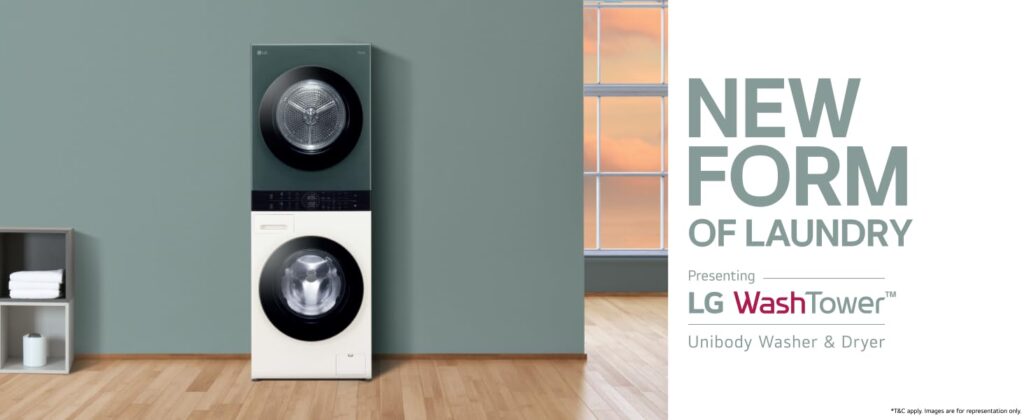 LG WashTower AI DD 12+10 kg Inox