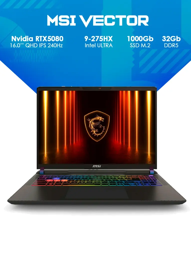 MSI Vector 16 HX AI RTX 5080 / 32GB / 2TB