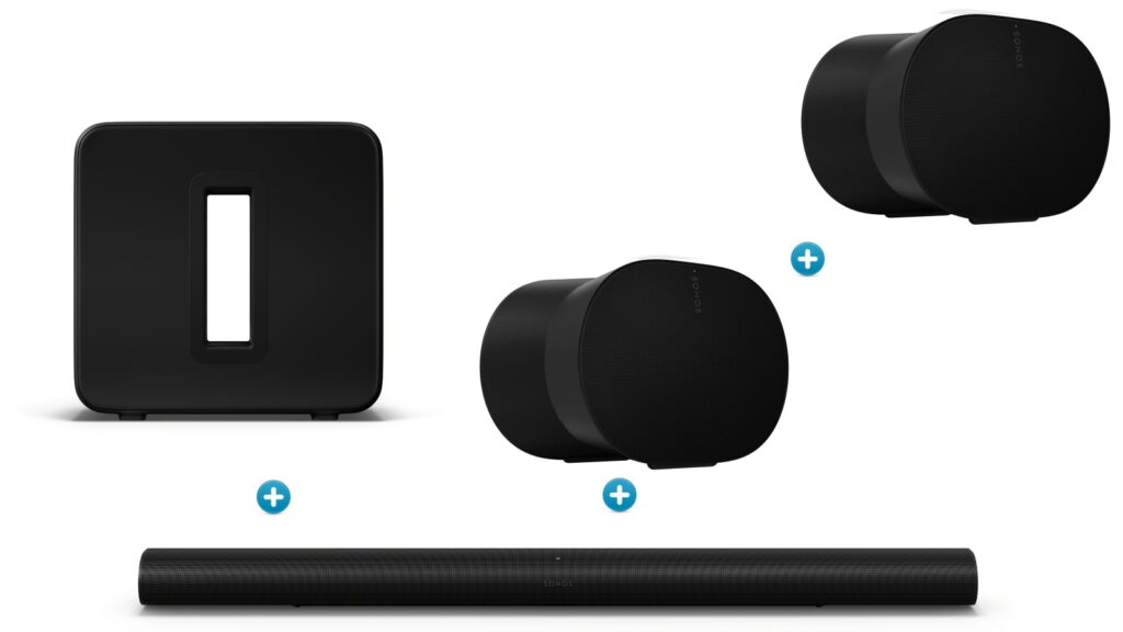 Sonos Arc Ultra + Sub 4 + Era 300