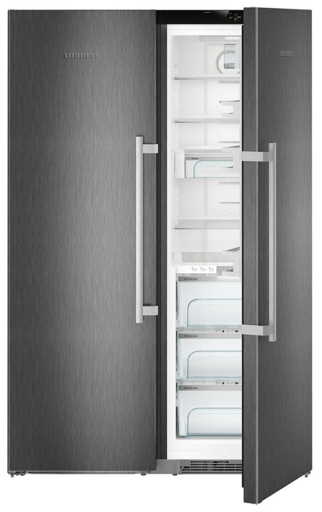 Liebherr SBSbs 8673 Negru Otel