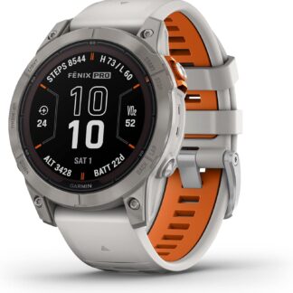 Garmin Fenix 8 Pro 51mm Sapphire Titanium + Curea Piele