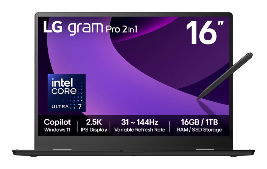 LG Gram Pro 16 Ultra 7 255H / 16GB / 2TB