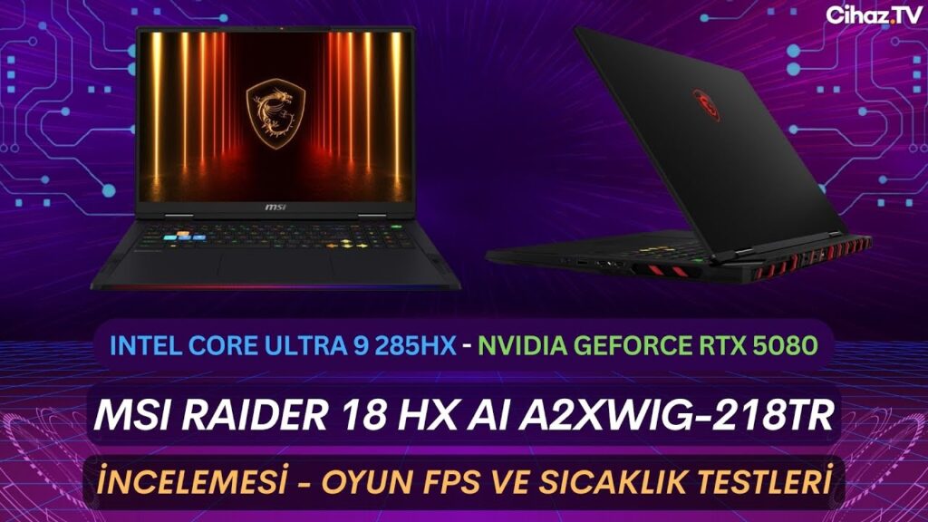 MSI Raider 18 HX AI RTX 5080 / Ultra 9 275HX / 64GB / 2TB