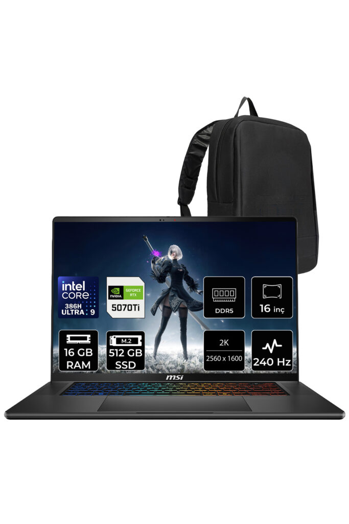 MSI Stealth 16 AI Studio RTX 5070 Ti / Ultra 9 275HX / 64GB / 4TB