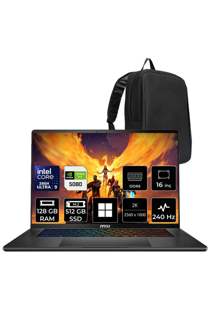 MSI Stealth 16 AI Studio RTX 5080 / Ultra 9 275HX / 64GB / 1TB