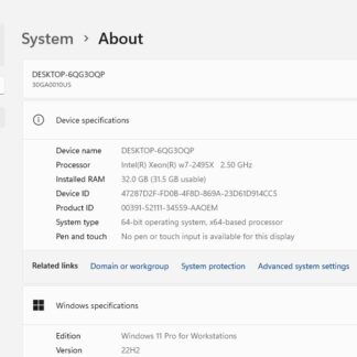 Lenovo ThinkStation P5 Xeon W7-2495X / 32GB / 4TB