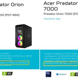Acer Predator Orion 7000 Core i9-14900KF RTX 4090 / 32GB / 1TB