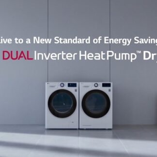 LG Dual Dry Heat Pump 10kg Alb