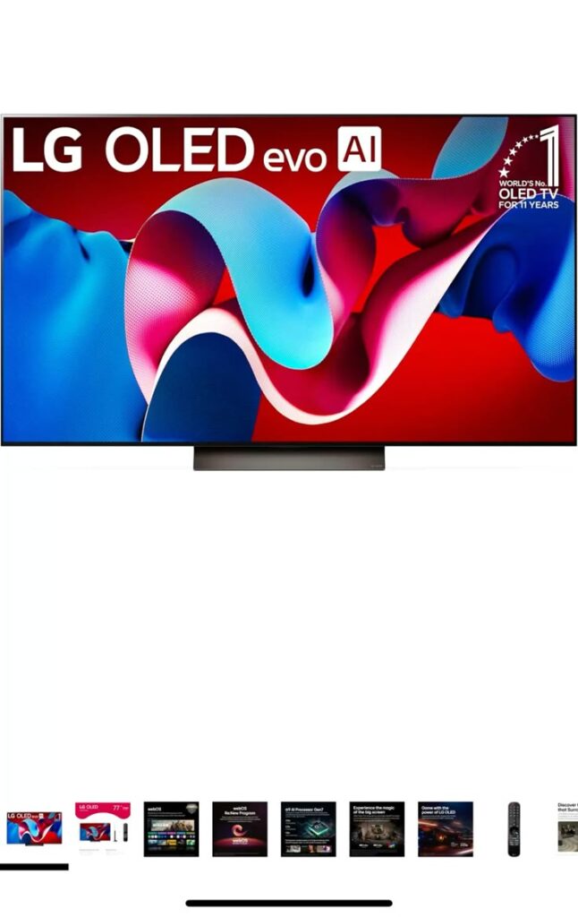 LG OLED evo C4 AI 4K 77″