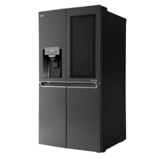 LG InstaView ThinQ American Fridge 635L Matte Black