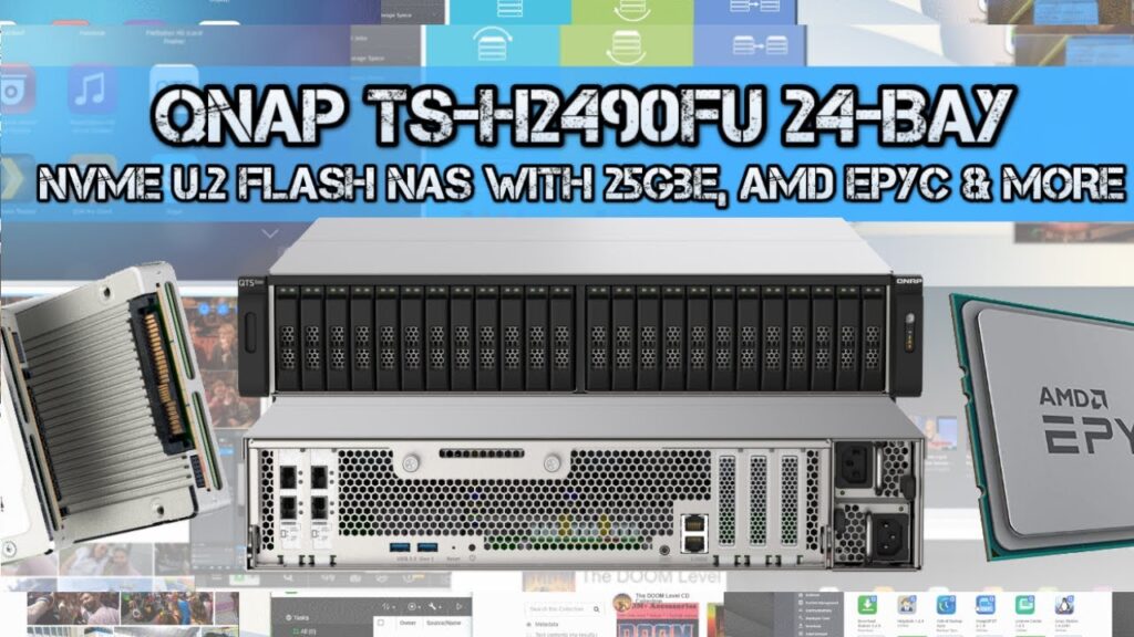 QNAP TS-h2490FU-7302P-128G 24x U.2 NVMe All-Flash