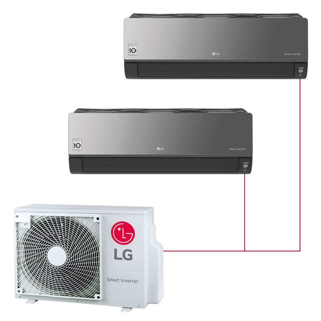 LG Multi Split MU3R21 + 2x Artcool Blanco