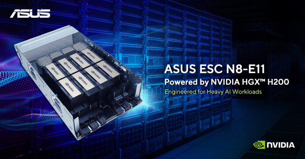 ASUS ESC N8-E11 + 8x NVIDIA H200