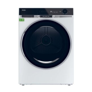 Secadora bomba de calor - Haier HD90-A3Q397U1-S X Series 11, 9 kg, 17 programas, Ultra Reverse Drum,  Wi-Fi, Blanco