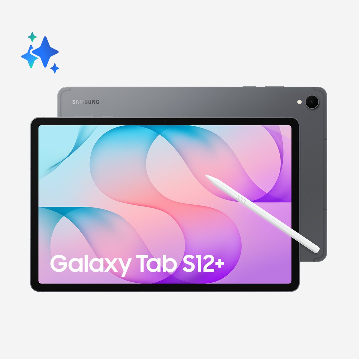 Tablet - Samsung Galaxy Tab S12+, 12.6" WQXGA+, 12 GB RAM, 256 GB, Gris, con S Pen