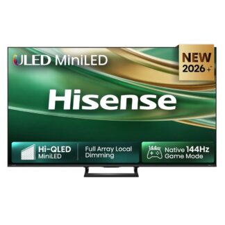 TV Mini LED 85" - Hisense 85E8S, UHD 4K, Quad Core / MT9618, Total HDR, Subwoofer integrado, IA 4K, Negro