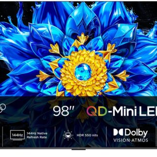 TV QD-Mini LED 98" - TCL 98P8L, UHD 4K, TCL AiPQ Pro Processor, Smart TV, DVB-T2, Negro