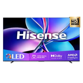 TV QLED 100" - Hisense 100E7Q PRO, QLED 4K, Quad Core/MT9618, Procesador Hi-View Engine, 144 Hz, IA Upscaler, Negro