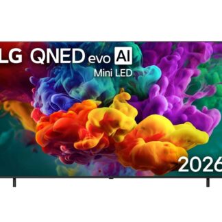 TV QNED Mini LED 75" - LG 75QNED86B6B, UHD 4K, Procesador Inteligente α8 AI Processor 4K Gen3, Smart TV, DVB-T2 (H.265), Negro