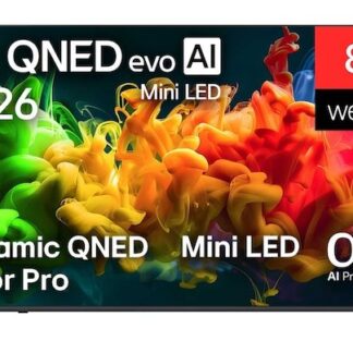 TV QNED Mini LED 85" - LG 85QNED81B6A, UHD 4K, Procesador Inteligente α7 AI Processor 4K Gen9, Smart TV, DVB-T2 (H.265), Negro