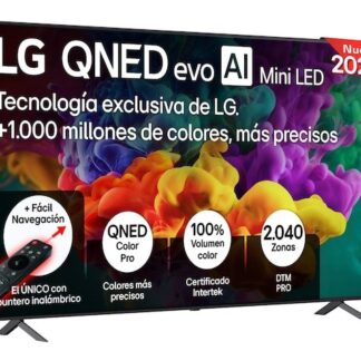 TV QNED Mini LED 86" - LG 86QNED85B6B, UHD 4K, Procesador Inteligente α8 AI Processor 4K Gen3, Smart TV, DVB-T2 (H.265), Negro