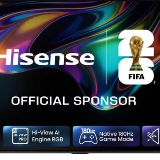 TV RGB Mini LED 100" - Hisense 100UR8S, UHD 4K, Hi-View AI Engine RGB, Modo Juego, Pantalla Antirreflejos, Smart TV, Full IA, Gris Carbón