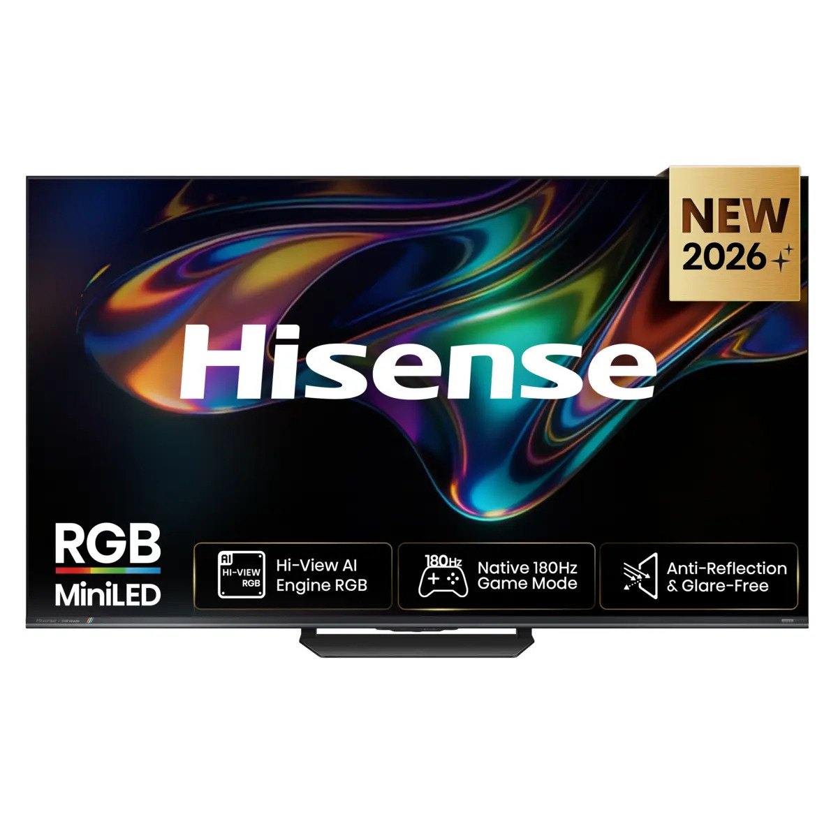 TV RGB Mini LED 75" - Hisense 75UR8S, UHD 4K, Hi-View AI Engine RGB, Modo Juego, Pantalla Antirreflejos, IMAX Enhanced, Dolby Vision IQ, Gris carbón